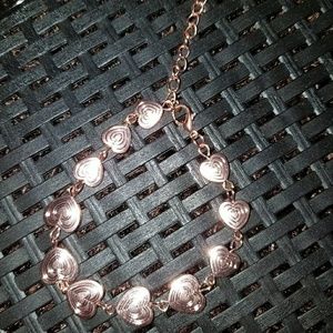 Rose Gold Heart Bracelet
